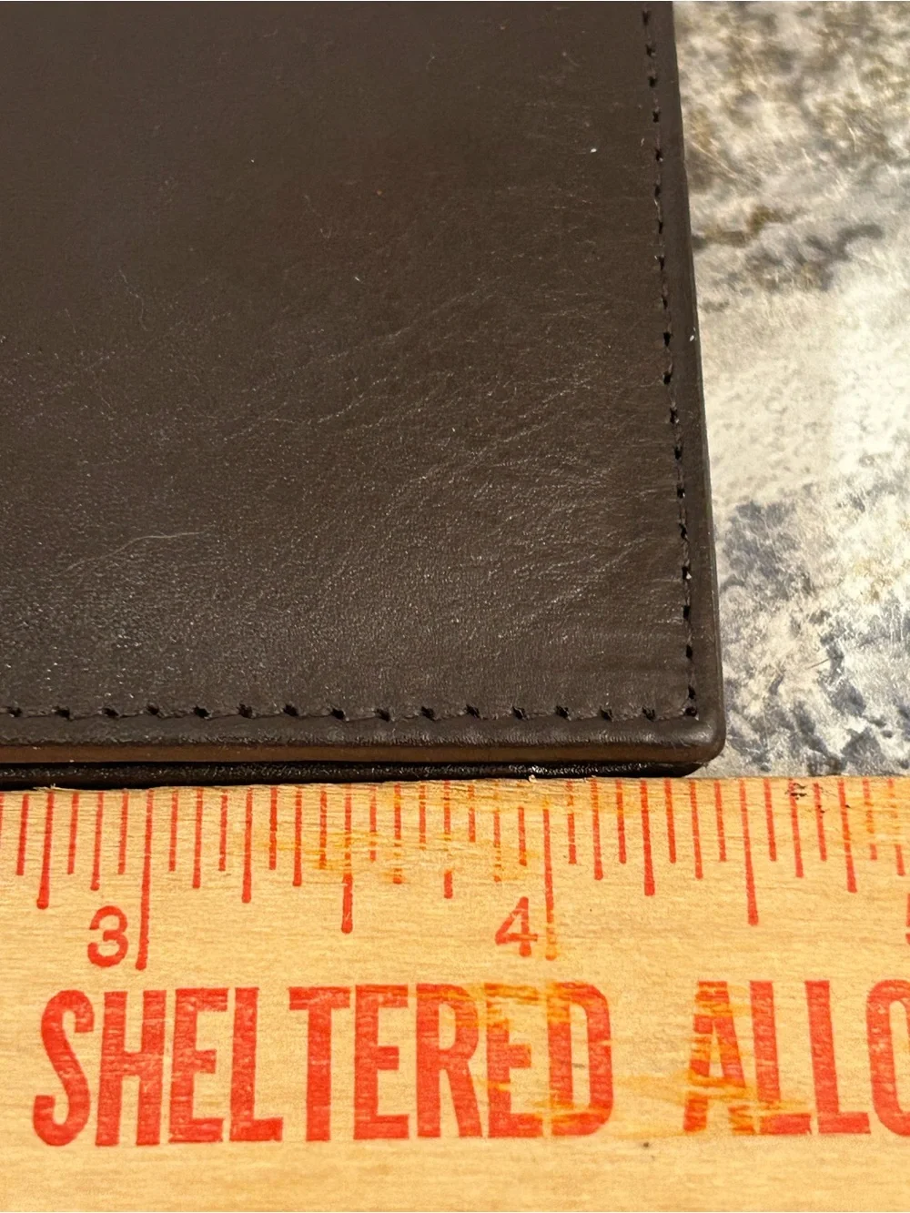 Classic Men's Leather Bifold Wallet in Dark Brown